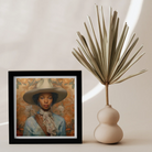 Imani - Black Lesbian Cowgirl Sapphic Art Print 12’’x12’’ Posters Prints & Visual Artwork