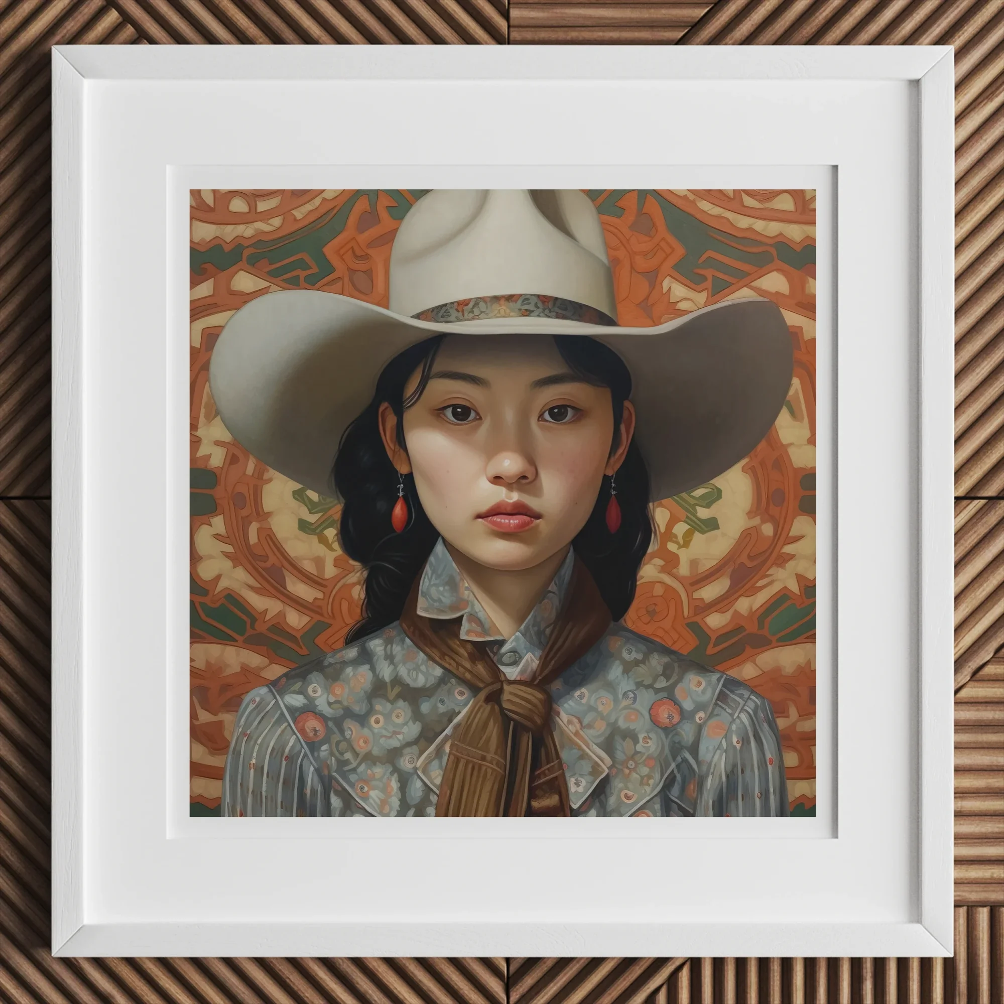 Zhi - Lesbian Chinese Cowgirl Art Print Posters Prints & Visual Artwork