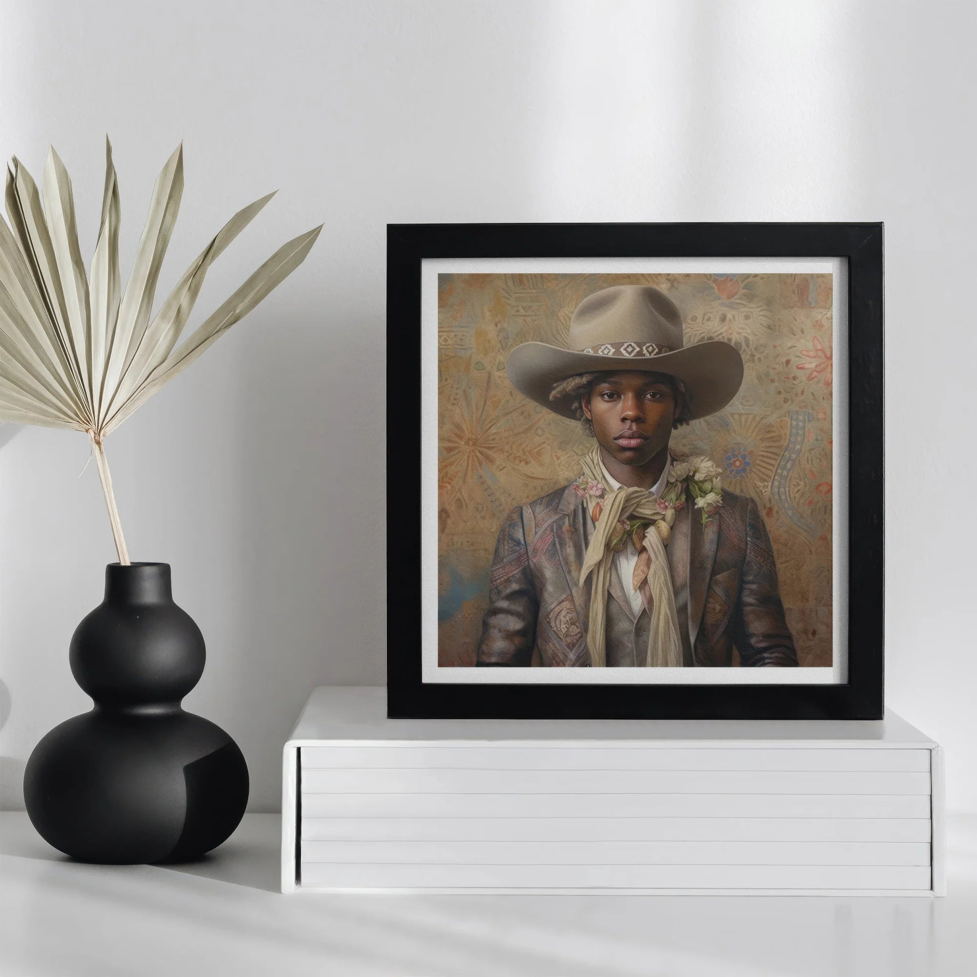 Lysander - Gay Black Dandy Cowboy Art Print Posters Prints & Visual Artwork