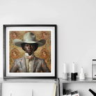 Caesar - Gay Black Dandy Cowboy Art Print Posters Prints & Visual Artwork