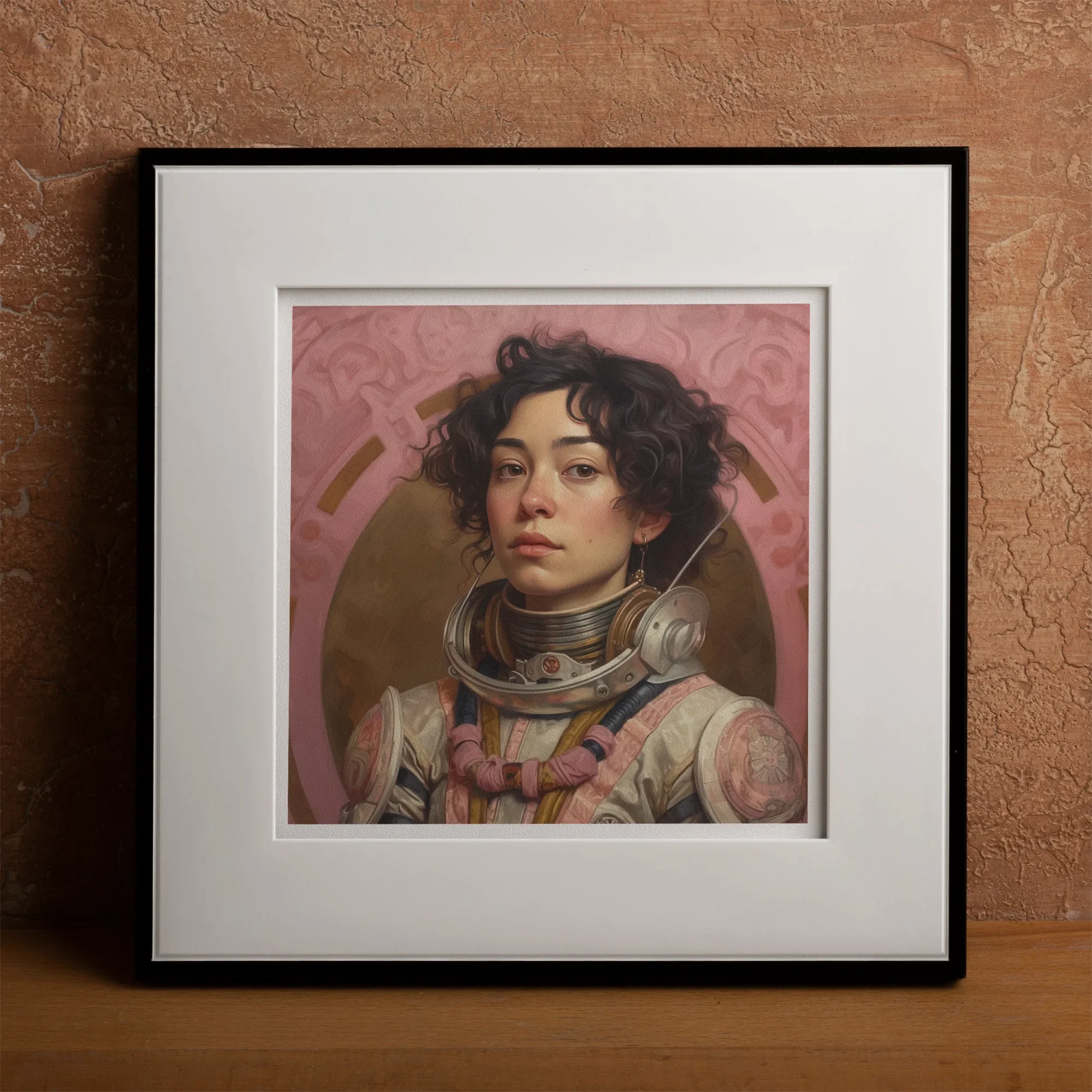 Faustina - Mexican Lesbian Astronaut Art Print Posters Prints & Visual Artwork