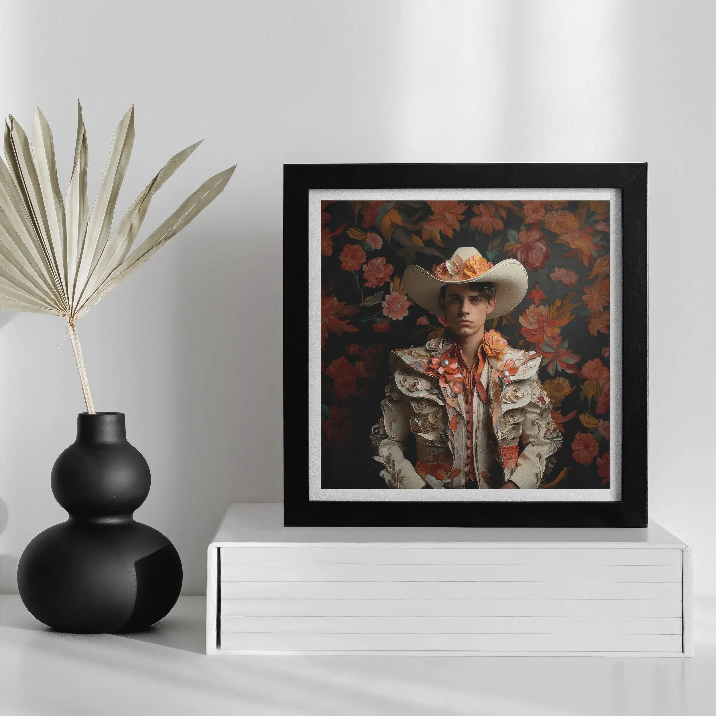 Andrés - Handsome Hispanic Gay Vaquero Cowboy Art Print Posters Prints & Visual Artwork