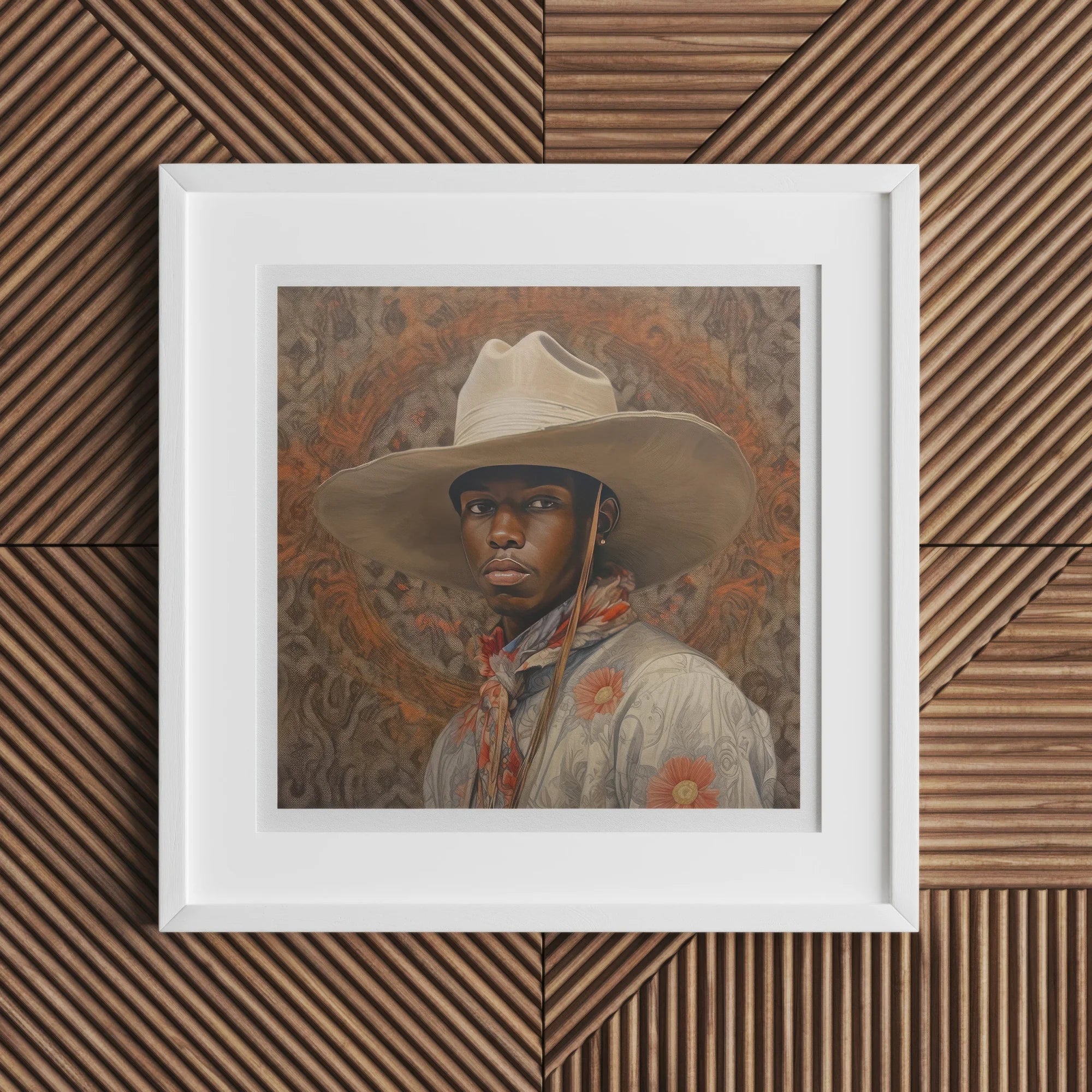 Titus - Black Dandy Cowboy Art Print Posters Prints & Visual Artwork