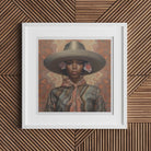 Sadie - Lesbian Black Cowgirl Art Print 16’’x16’’ Posters Prints & Visual Artwork