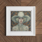 Winnie - Lesbian Cowgirl Art Print - Vintage Sapphic Femme 16’’x16’’ Posters Prints & Visual Artwork