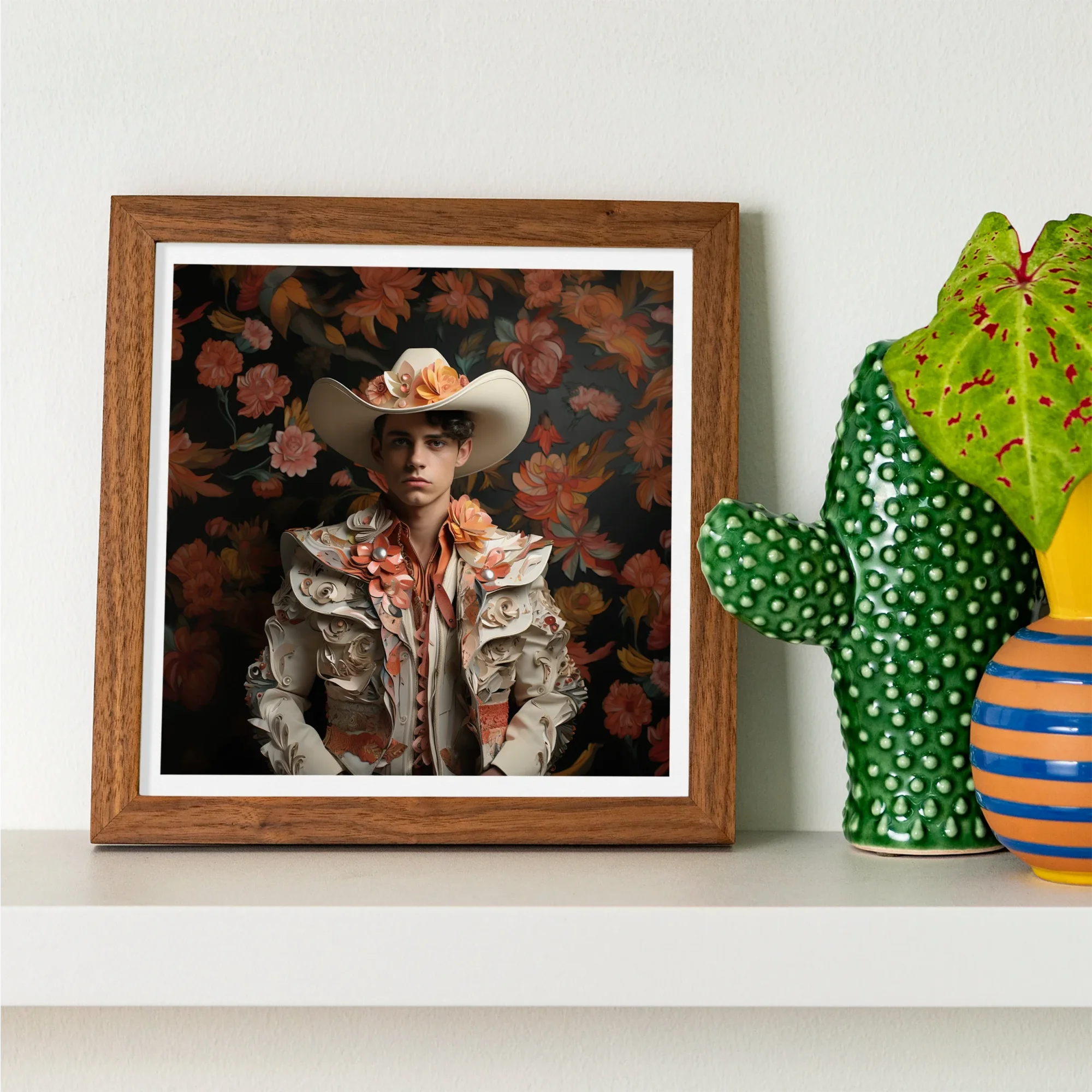 Andrés - Hispanic Gay Vaquero Art Print Posters Prints & Visual Artwork