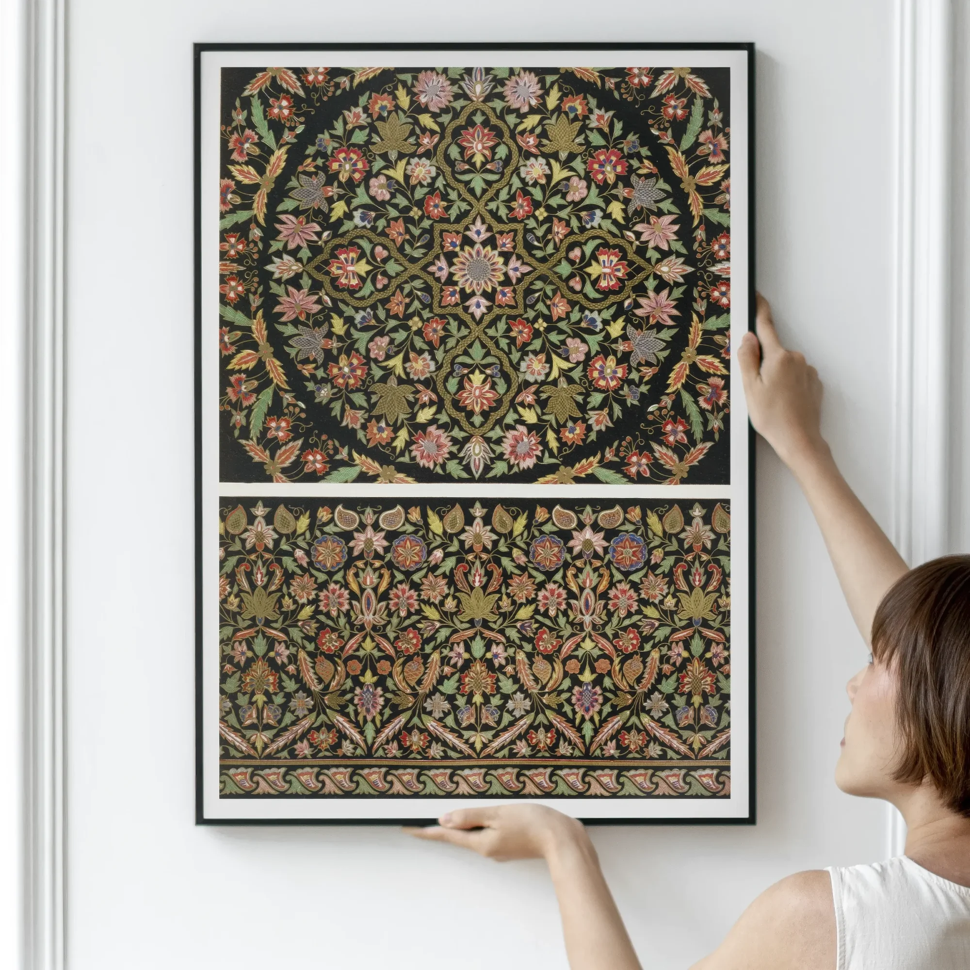 Indian Embroidery - Matthew Digby Wyatt Art Print Posters Prints & Visual Artwork