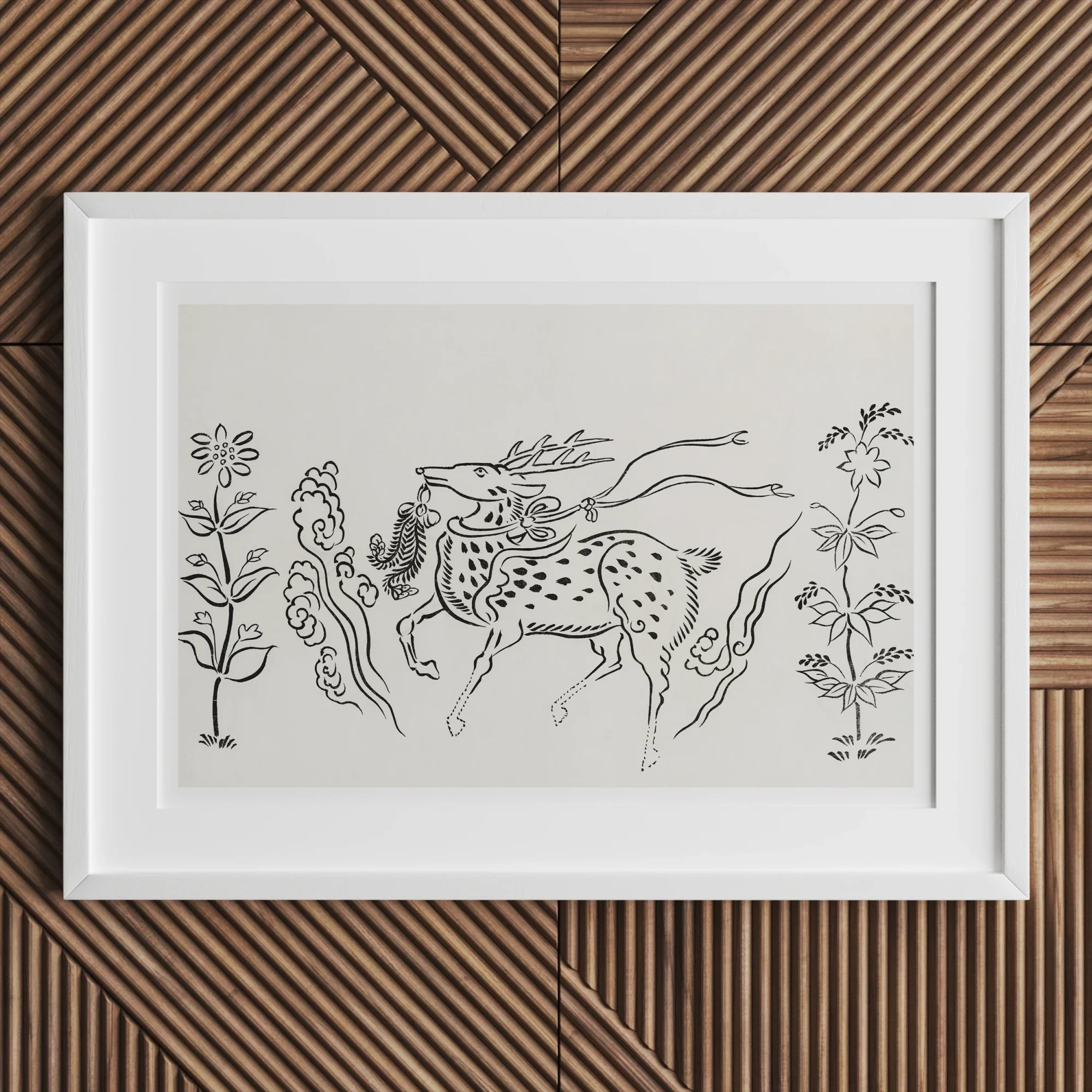 Japanese Deer - Taguchi Tomoki Fine Art Print Posters Prints & Visual Artwork