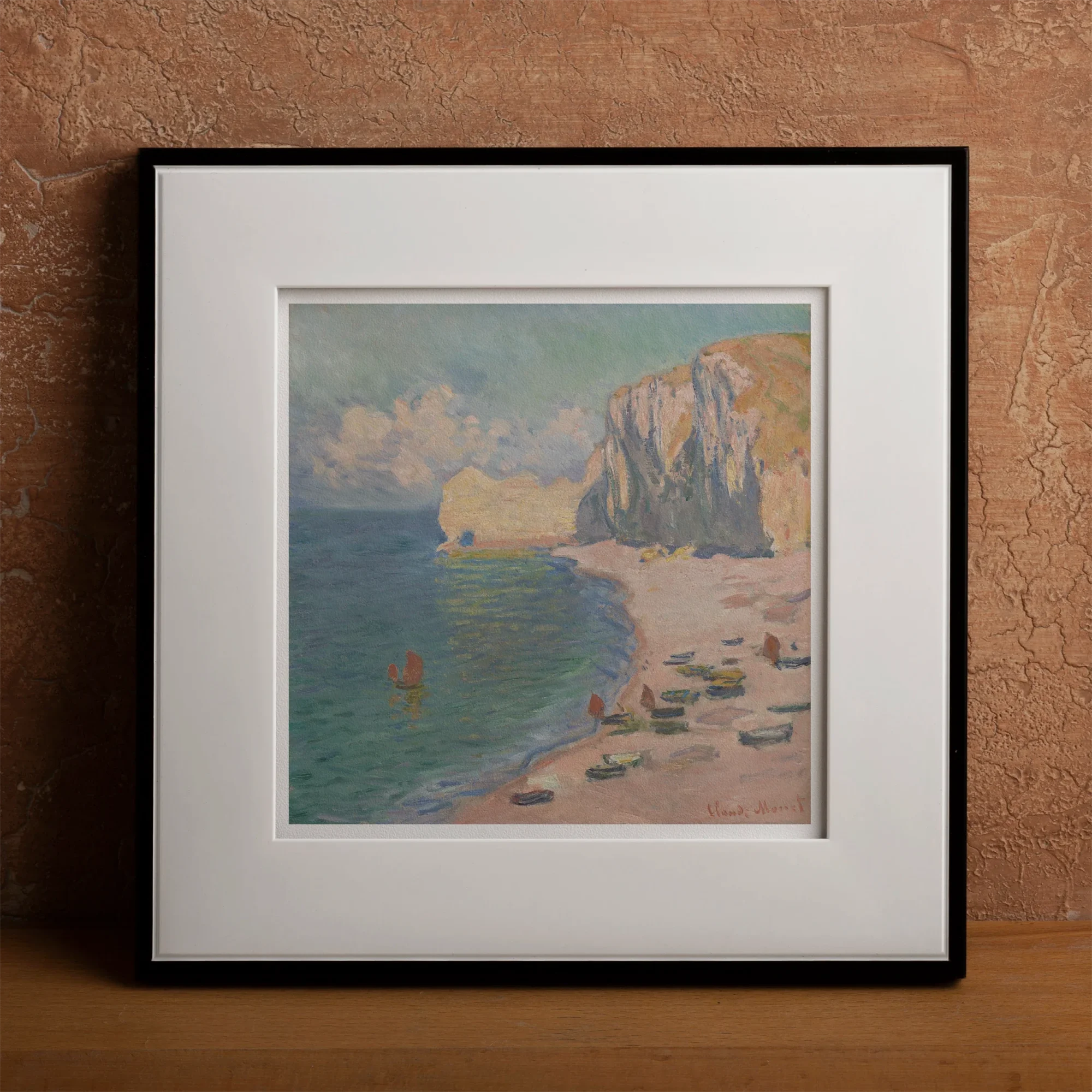 Étretat - Claude Monet Normandy Coastline Art Print Posters Prints & Visual Artwork