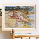 Man on Beach - John Singer Sargent Nude Art Print Posters Prints & Visual Artwork