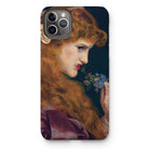 Frederick Sandys - Love’s Shadow Iphone Case, 11 Pro Max / Matte, Phone Case Painting Woman Red Hair Flowers