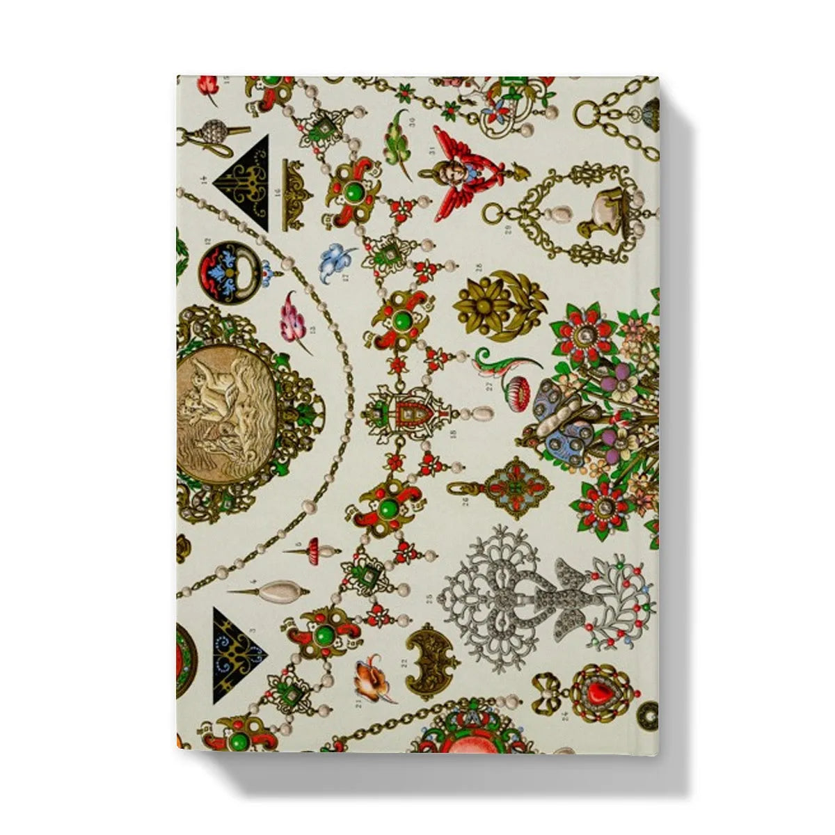 French Jewelry By Auguste Racinet Hardback Journal - Notebooks & Notepads - Aesthetic Art