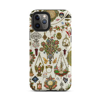 French Jewelry - Auguste Racinet Iphone Case, 11 Pro / Matte, Ornate Patterned Phone Case