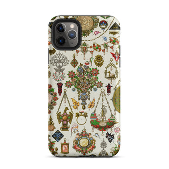 French Jewelry - Auguste Racinet Iphone Case, 11 Pro Max / Matte, Ornate Patterned Phone Case