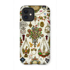 French Jewelry - Auguste Racinet Iphone Case, 12 Mini / Matte, Decorative Phone Case Intricate Collage Vintage Jewelry Ornamental