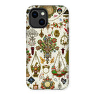 French Jewelry - Auguste Racinet Iphone Case, 14 Plus / Matte, Ornate Phone Case Decorated Intricate Jewelry Trinket Designs