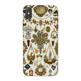 French Jewelry - Auguste Racinet Iphone Case, x / Matte, Decorative Phone Case Intricate Collage Vintage Jewelry Ornamental