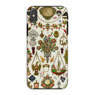 French Jewelry Auguste Racinet Iphone Case, Xs / Matte, Ornate Phone Case Collage Vintage Jewelry Decorative Objects