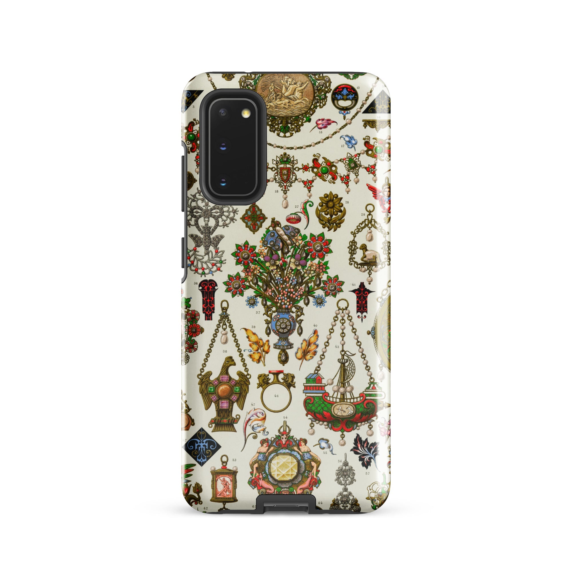 French Jewelry - Auguste Racinet Samsung Case, Galaxy S20 / Matte, Smartphone Case Colorful Intricate Pattern Antique Jewelry Ornaments