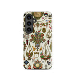 French Jewelry - Auguste Racinet Samsung Case, Galaxy S24 / Matte, White Phone Case Colorful Intricate Pattern Vintage Jewelry