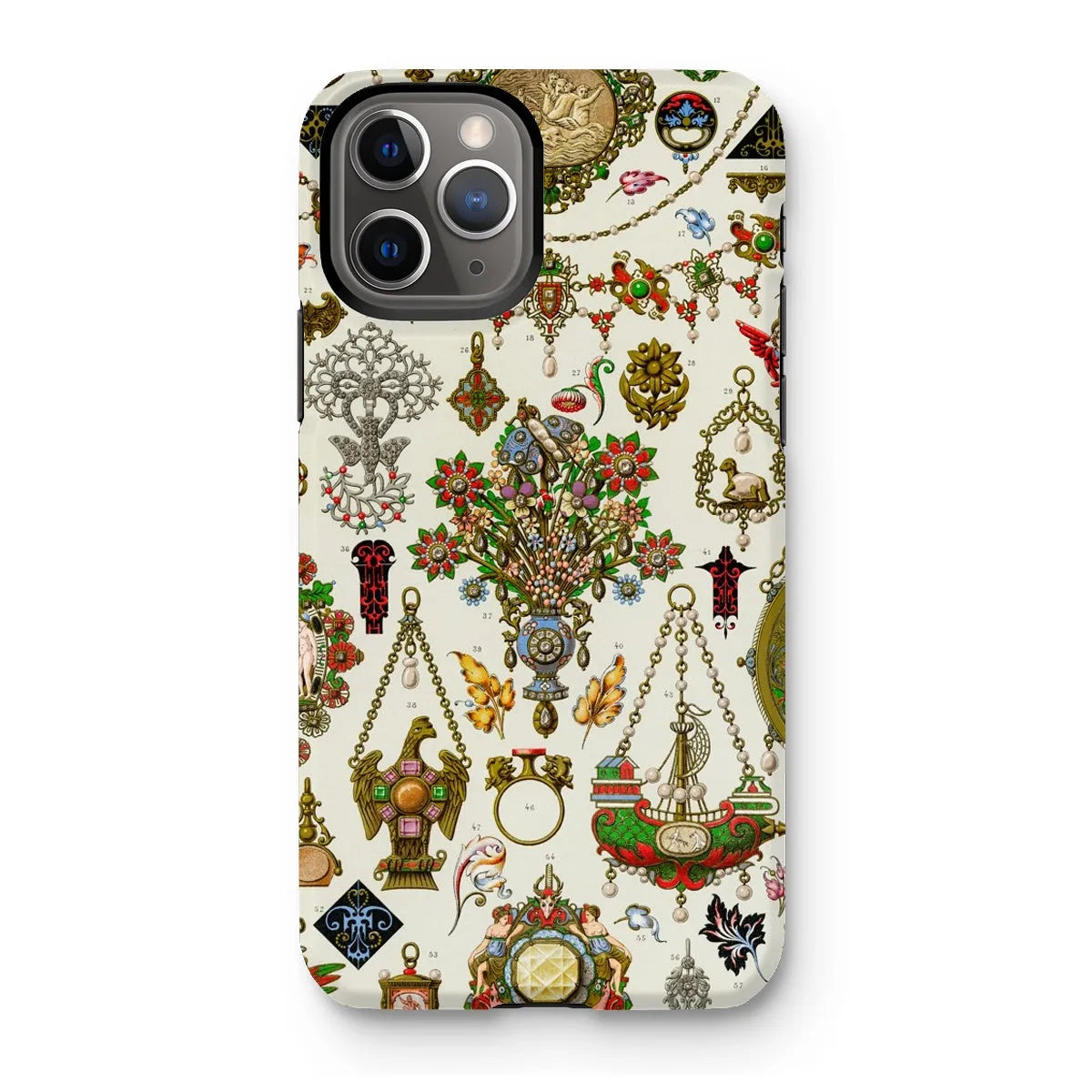 French Jewelry By Auguste Racinet Tough Phone Case - Iphone 11 Pro / Matte - Mobile Phone Cases - Aesthetic Art