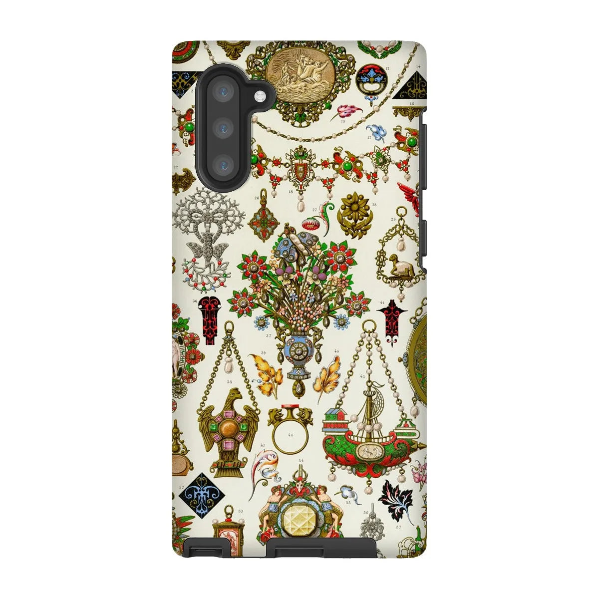 French Jewelry By Auguste Racinet Tough Phone Case - Samsung Galaxy Note 10 / Matte - Mobile Phone Cases - Aesthetic Art