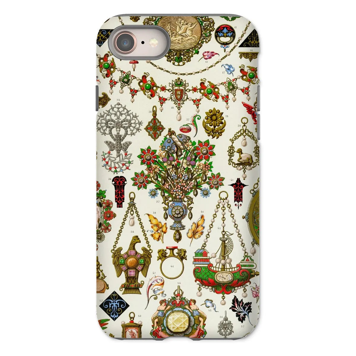 French Jewelry By Auguste Racinet Tough Phone Case - Iphone 8 / Matte - Mobile Phone Cases - Aesthetic Art