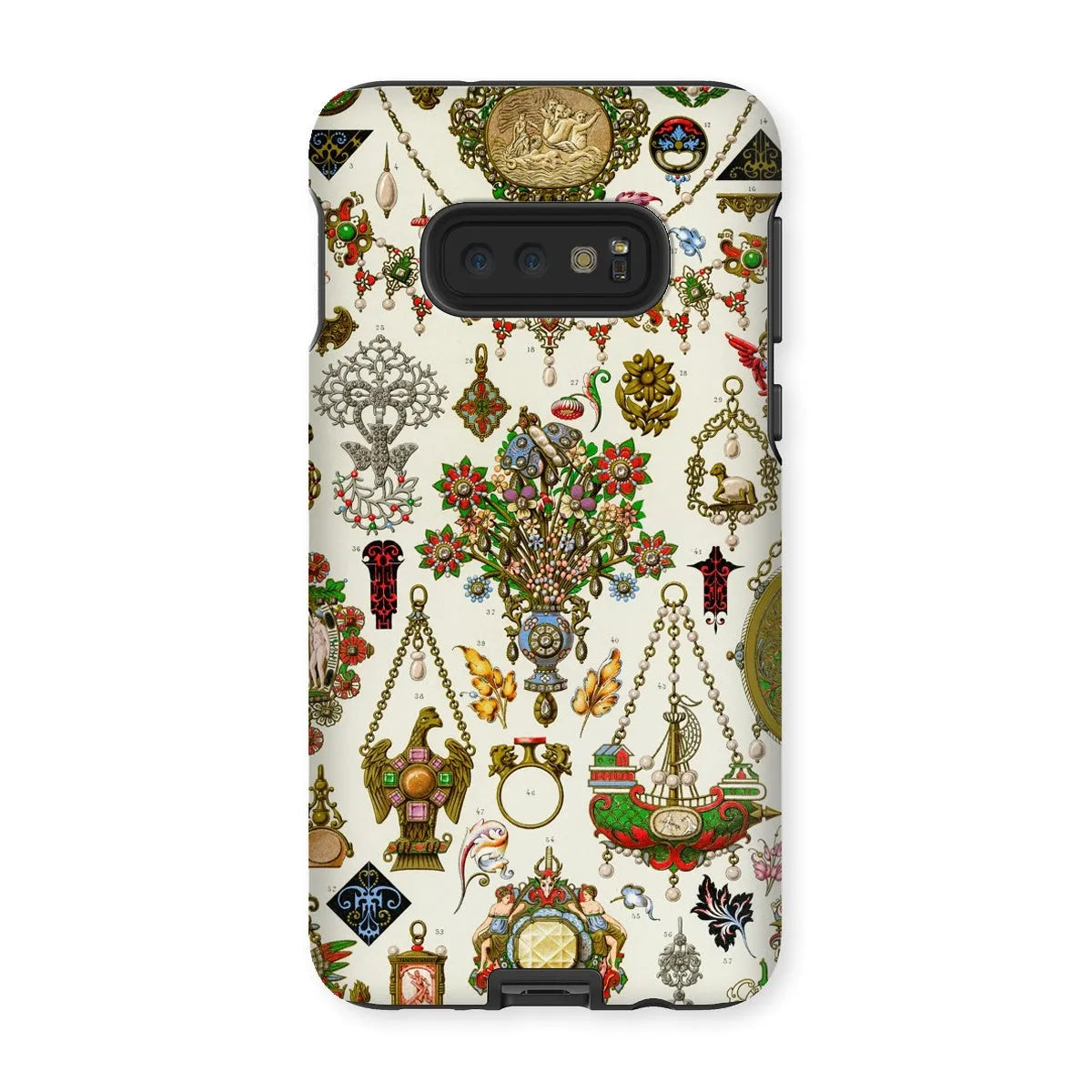 French Jewelry By Auguste Racinet Tough Phone Case - Samsung Galaxy S10e / Matte - Mobile Phone Cases - Aesthetic Art