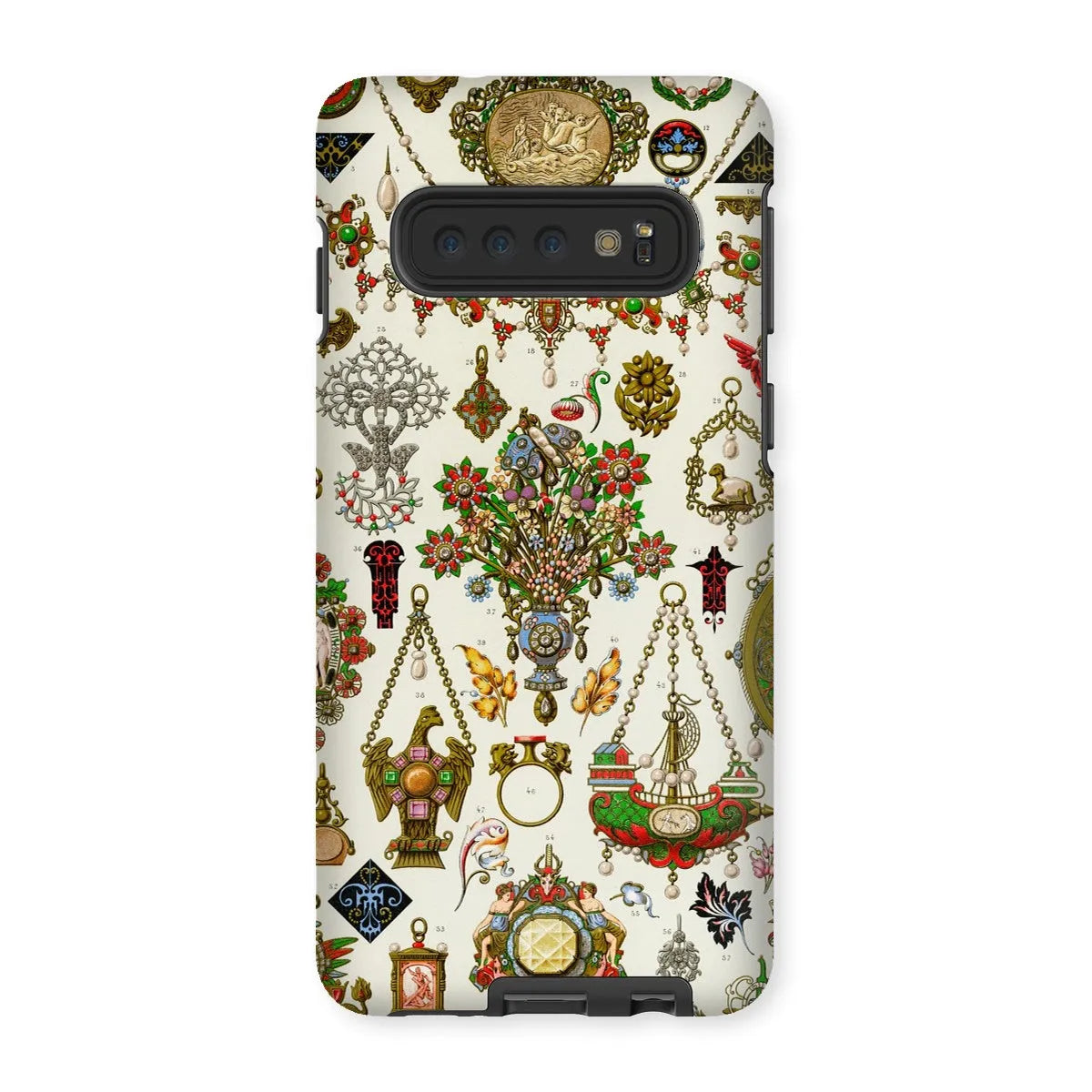 French Jewelry By Auguste Racinet Tough Phone Case - Samsung Galaxy S10 / Matte - Mobile Phone Cases - Aesthetic Art