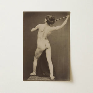 Nu masculin français - Guglielmo Marconi Impression d’art sur toile, 12x18’’ / 31x46cm / Sans cadre / sans bordure, Affiches, impressions et art visuel, Toby