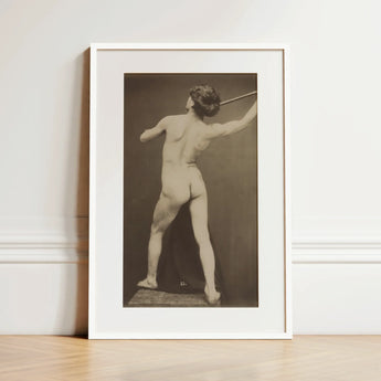 French Male Nude - Guglielmo Marconi Kunstdruck / Leinwand, 12x18’’ / 31x46cm / Weißer Rahmen / Passepartout, Poster-Drucke & visuelle Kunstwerke, Toby