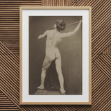 French Male Nude - Guglielmo Marconi Kunstdruck / Leinwand, 20x30’’ / 51x76cm / Naturrahmen / Passepartout, Poster-Drucke & visuelle Kunstwerke,