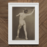 French Male Nude - Guglielmo Marconi Kunstdruck / Leinwand, 20x30’’ / 51x76cm / Weißer Rahmen / Passepartout, Poster-Drucke & visuelle Kunstwerke, Toby
