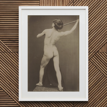 French Male Nude - Guglielmo Marconi Kunstdruck / Leinwand, 20x30’’ / 51x76cm / Weißer Rahmen / Passepartout, Poster-Drucke & visuelle Kunstwerke, Toby