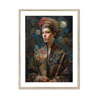 Freyja - Surreal Norse Goddess Art Print, Portrait Painting Elegantly Dressed Figure Ornate Renaissance-style Clothing