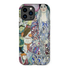 Friederike Maria Beer - Gustav Klimt Iphone Case, 14 Pro Max / Matte, Phone Case Colorful Ornate Painting Woman Elaborate Clothing