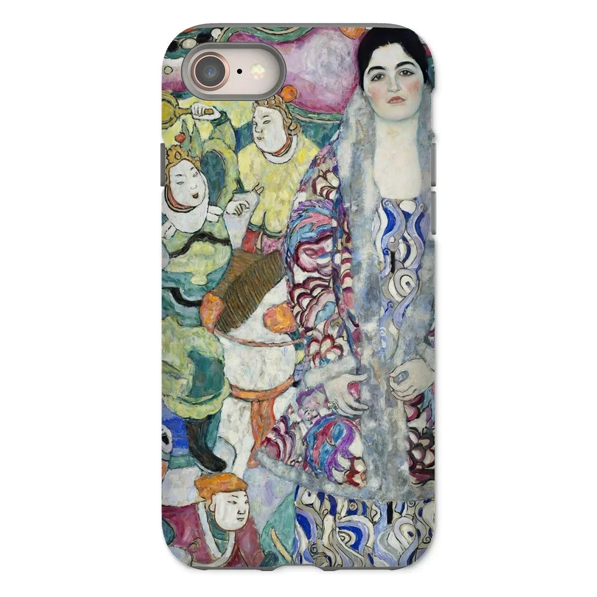 Friederike Maria Beer - Gustav Klimt Iphone Case, 8 / Matte, Phone Case Colorful Artistic Design Multiple Figures Abstract