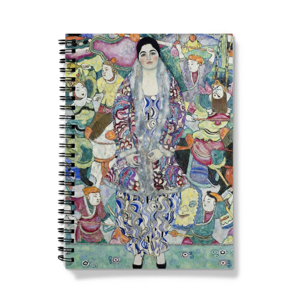 Friederike Maria Beer By Gustav Klimt Notebook - A5 - Graph Paper - Notebooks & Notepads - Aesthetic Art