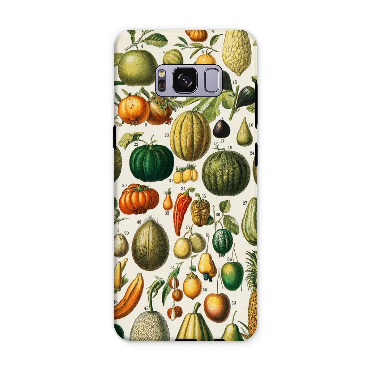 Fruits And Vegetables Art Phone Case - Nouveau Larousse Illustre - Samsung Galaxy S8 Plus / Matte - Mobile Phone Cases