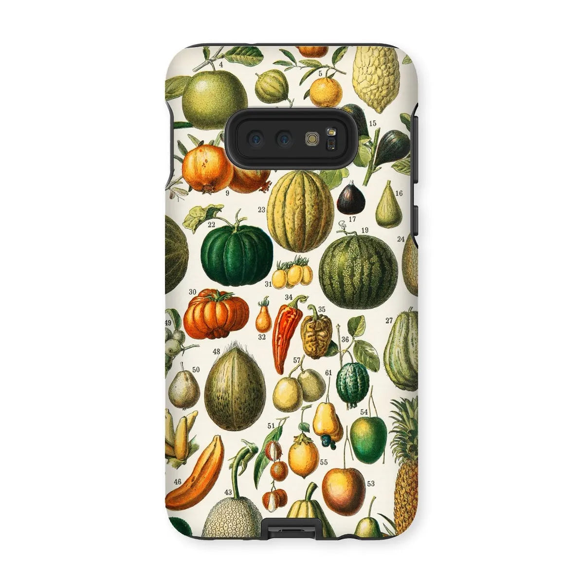 Fruits And Vegetables Art Phone Case - Nouveau Larousse Illustre - Samsung Galaxy S10e / Matte - Mobile Phone Cases