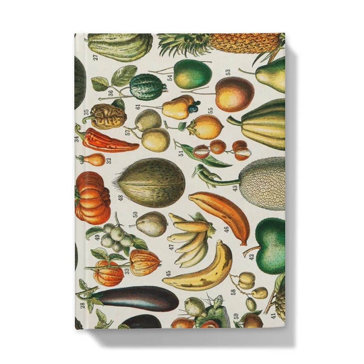 Fruits And Vegetables From Nouveau Larousse Illustre By Larousse Pierre Augé And Claude Hardback Journal - 5’x7’