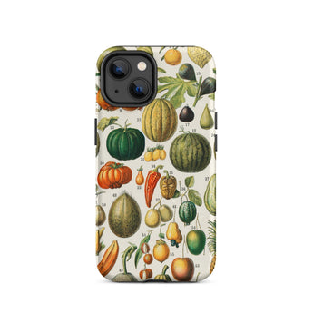 Fruits & Vegetables - Nouveau Larousse Iphone Case, 14 / Matte, Vegetable-themed Phone Case