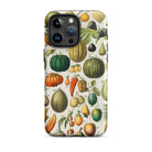 Fruits & Vegetables Nouveau Larousse Iphone Case, 15 Pro Max / Matte, Botanical Print Phone Case