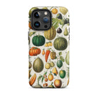 Fruits & Vegetables - Nouveau Larousse Iphone Case, 15 Pro Max / Tough Phone, Botanical Print Phone Case