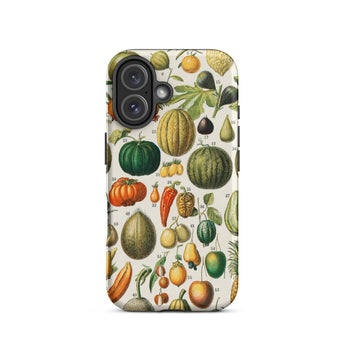 Fruits & Vegetables - Nouveau Larousse Iphone Case, 16 / Matte, Botanical Print Phone Case
