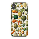 Fruits & Vegetables Nouveau Larousse Iphone Case, Xs / Matte, Phone Case Colorful Botanical Illustration Fruits Vegetables