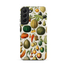 Fruits & Vegetables Nouveau Larousse Samsung Case, Galaxy S22 Plus / Matte, Smartphone Case Vintage Botanical Illustration Fruits Vegetables