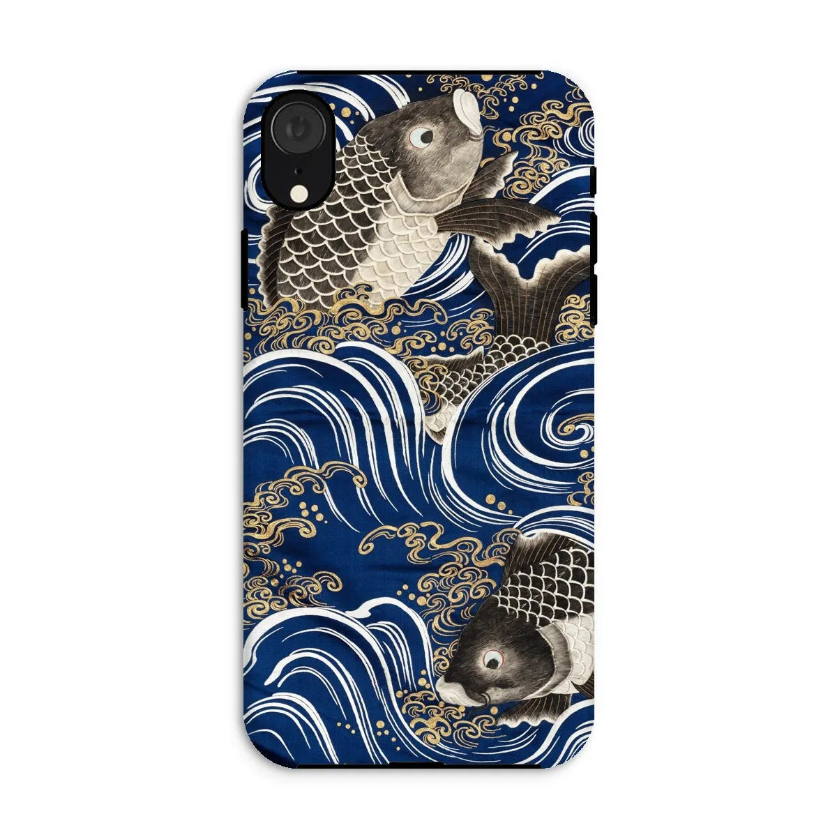 Fukusa And Carp - Japanese Meiji Period Art Phone Case - Iphone Xr / Matte - Mobile Phone Cases - Aesthetic Art