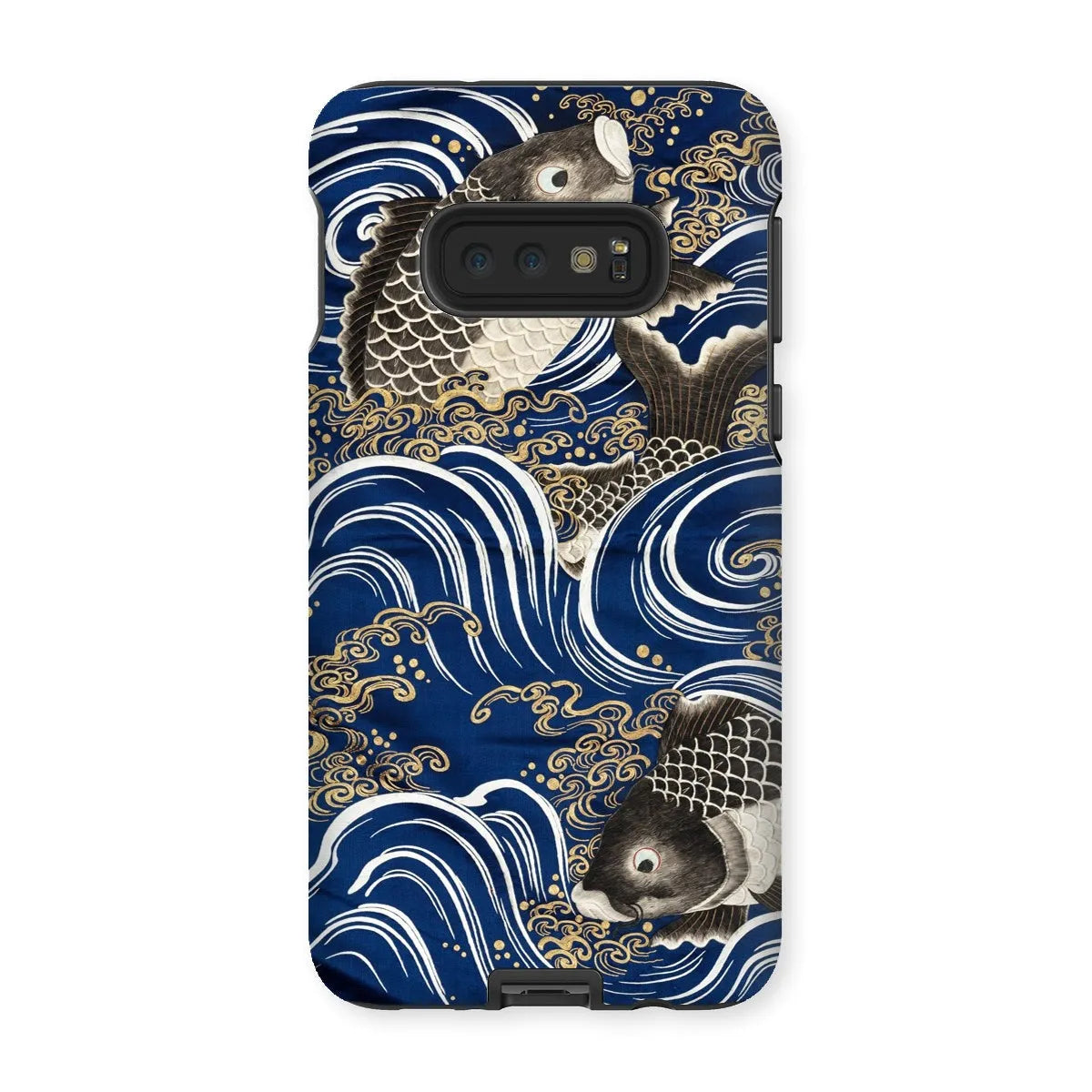 Fukusa And Carp - Japanese Meiji Period Art Phone Case - Samsung Galaxy S10e / Matte - Mobile Phone Cases - Aesthetic