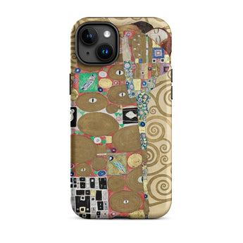 The Fulfilment - Gustav Klimt Phone Case Iphone 15 Plus / Matte Artistic Phone Case Gustav Klimt Romantic, Romantic Art, Bloom, it Coils